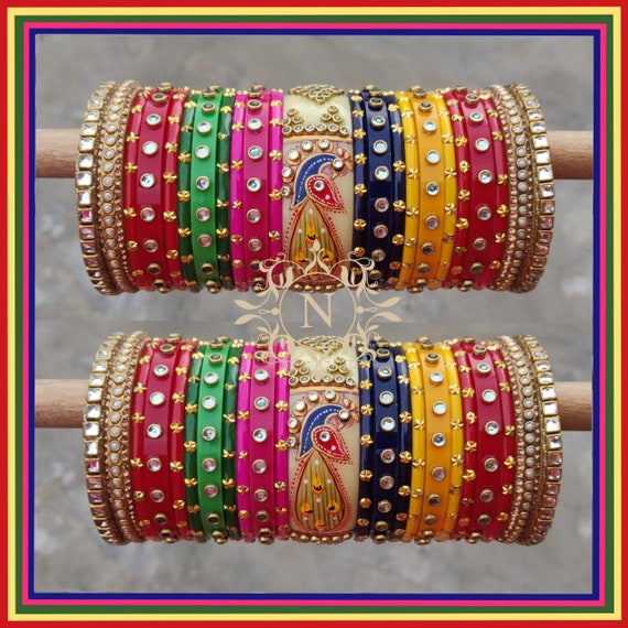 Wearing bangles shop after wedding