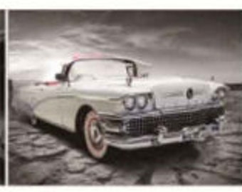 3d Changing Picture 3 Pictures in 1, Classic Cars!! Lenticular picture, Framed or Unframed, Free Shipping!!