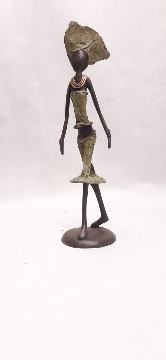 Unique African Bronze Sculpture Etsy