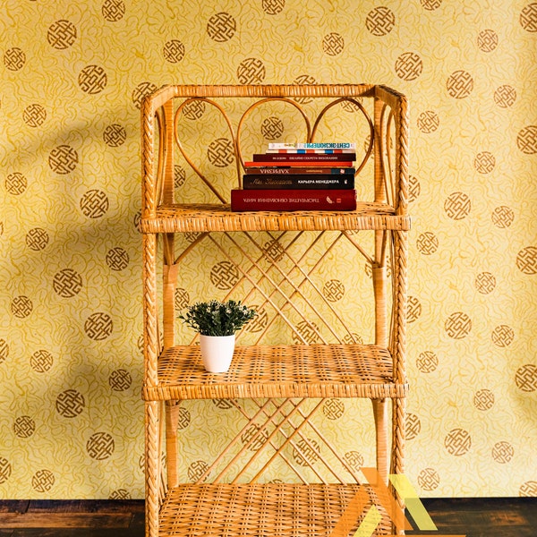 Wicker Shelf Etsy