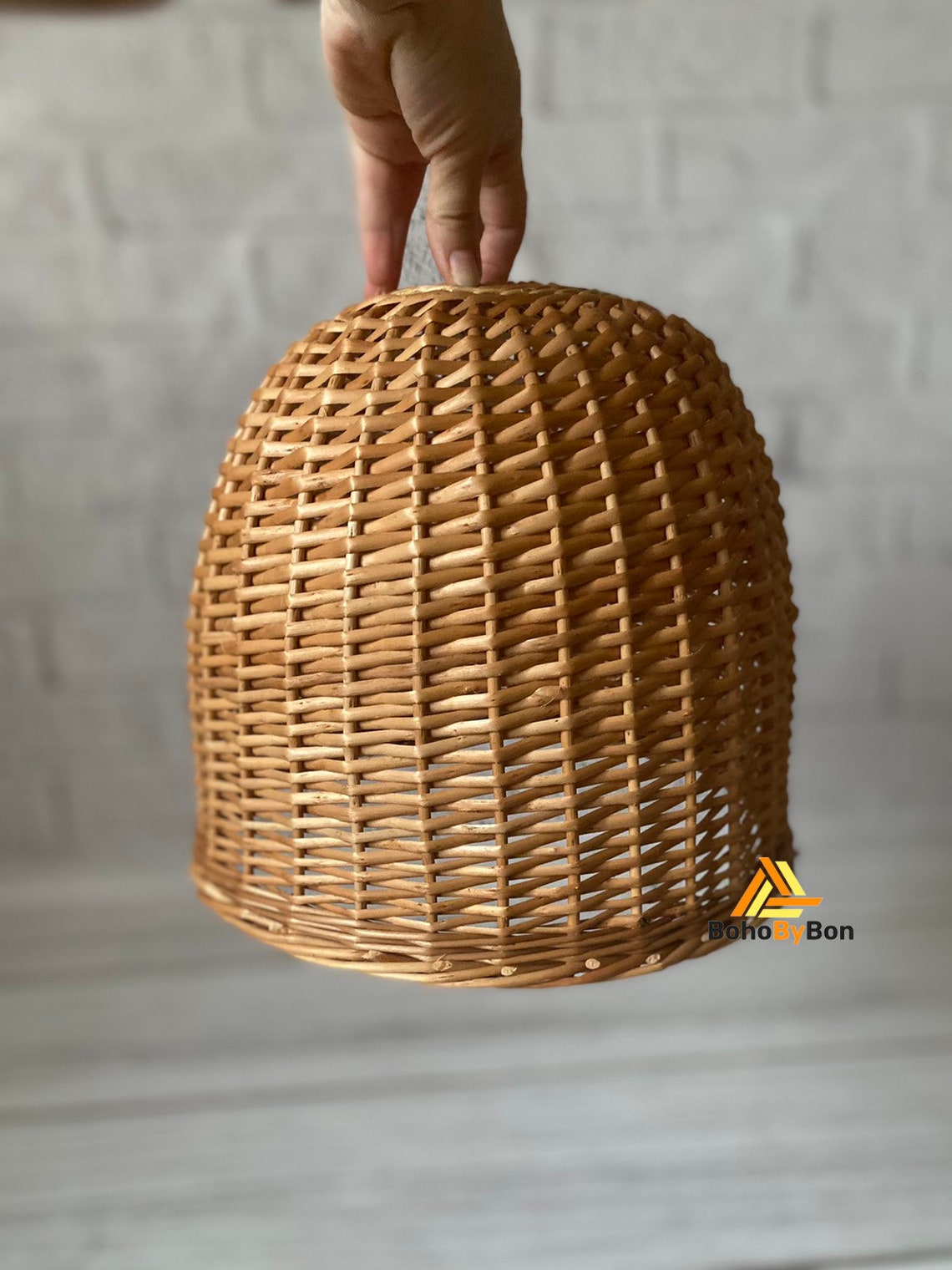 Handmade Rattan Lamp Shade Wicker Lampshade Table Rattan Etsy UK