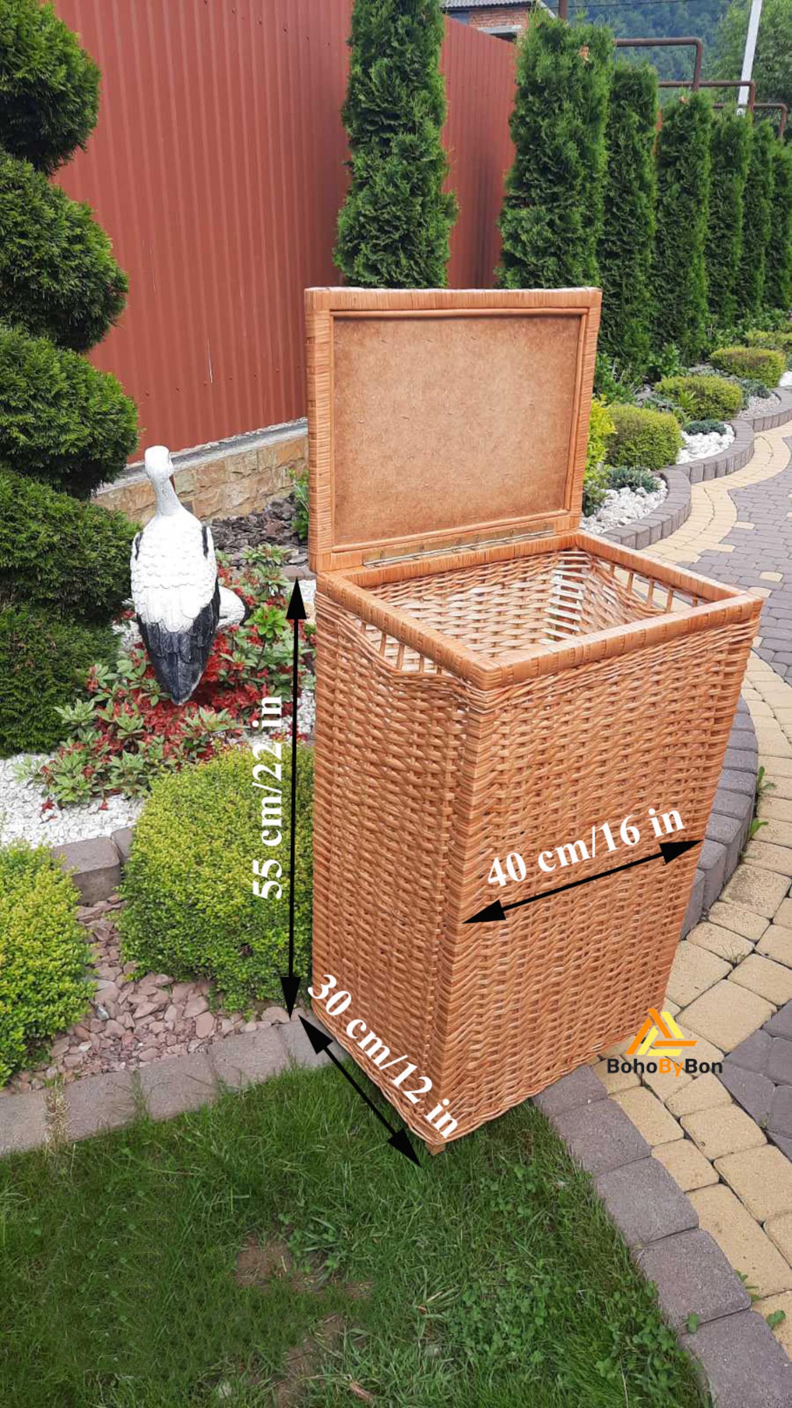 Rattan Laundry Basket Wicker Laundry Basket With Lid Laundry Etsy Australia