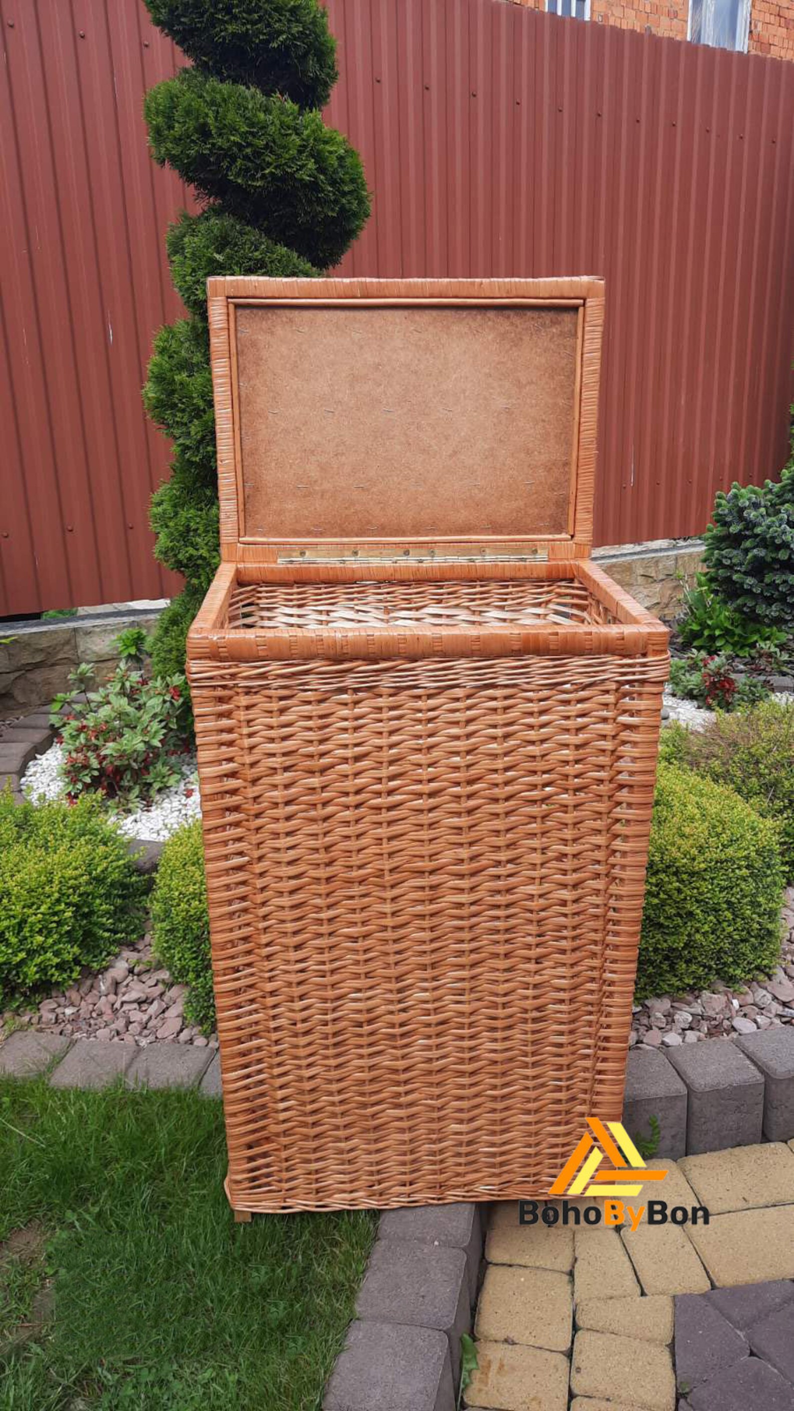 Rattan Laundry Basket Wicker Laundry Basket With Lid Laundry Etsy