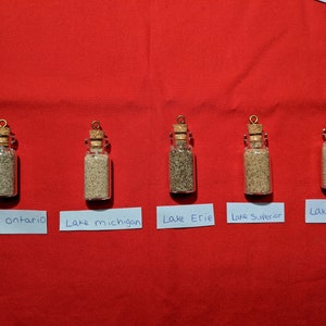 Great Lakes Sand Bottle Pendant Set