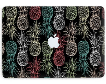 MacBook Protector Summer Fashion Sour Fruit Pineapple Plastic Hard Shell Compatible Mac Air 11 Pro 13 15 Mac Air Cover Protection for MacBook 2016-2019 Version