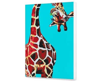 Giraffe Paint By Number Kit for Adults Animals Diy Painting On Canvas Funny Giraffe Diy Painting Art Paint Kit With Frame 7.87*11.81" YY0094