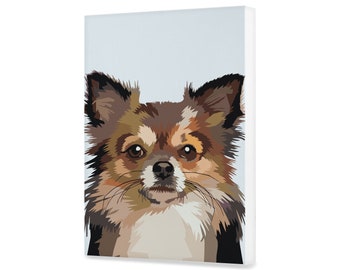 Dog  Paint By Number Kit for Adults Animals Diy Painting On Canvas Pop Art Diy Painting Art Puppy Paint Kit With Frame 7.87*11.81" YY0101