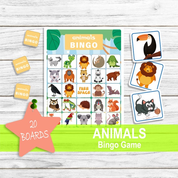 Free Printable Zoo Bingo Cards