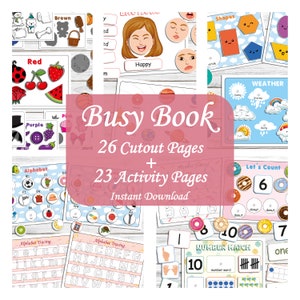 Toddler Learning Binder: Preschool Homeschool Activity Book (PDF)