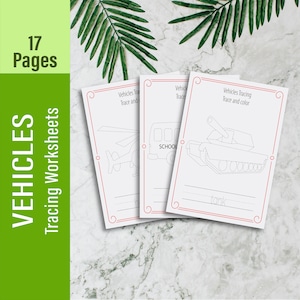 Vehicle Coloring Pages: Transportation Drawing Activity (PDF)