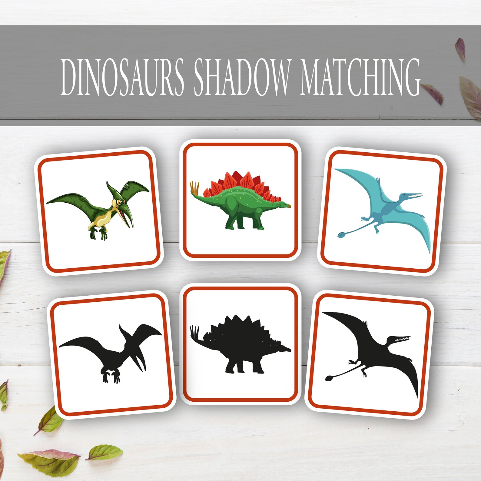dinosaur matching game