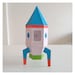 3D Paper Rocket Puppet, Space Star Ship, Rocket Toy Gifts, Cosmonaut ...