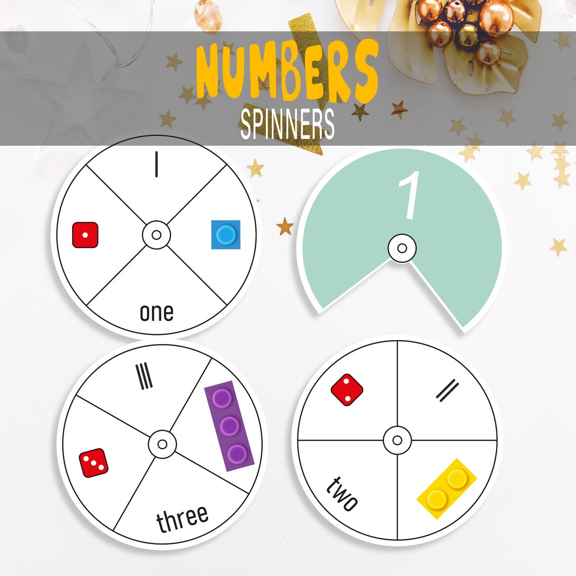 NUMBERS 1-20 Spinner Cards Printable Toddler Busy Book - Etsy