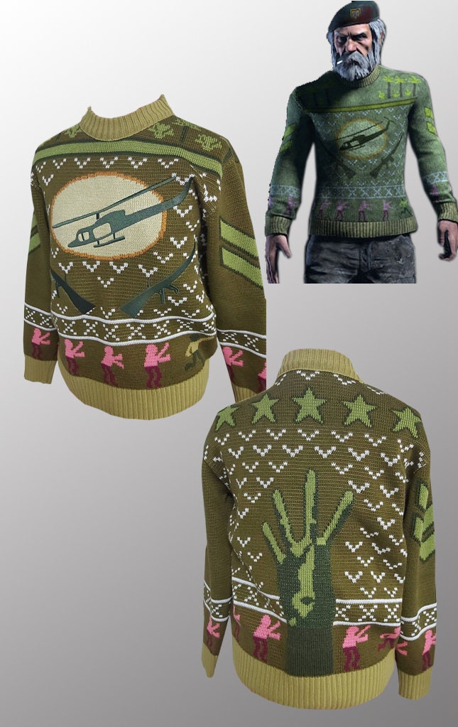 UGLY SWEATER, Bill Overback's Sweater, Men's DbD Ugly sweaters, Men woolen sweater, Handknit sweater men, Man Knitted sweater, Custom order