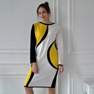 STRICKKLEID, Damen Strickkleid, Midi Strickkleid, Lammswolle Strickkleid, Wolle Pullover Kleid, Lässiges Strickkleid, Warmes Strickkleid