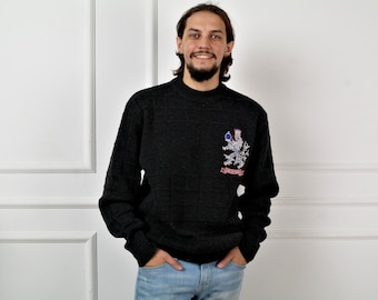MEN'S WOOL SWEATER, Warm Woolen Sweater for Men, Knit Mens Sweater, Mens pullover, Knit mens pullover, Men Sweater, Warm Wool Sweater