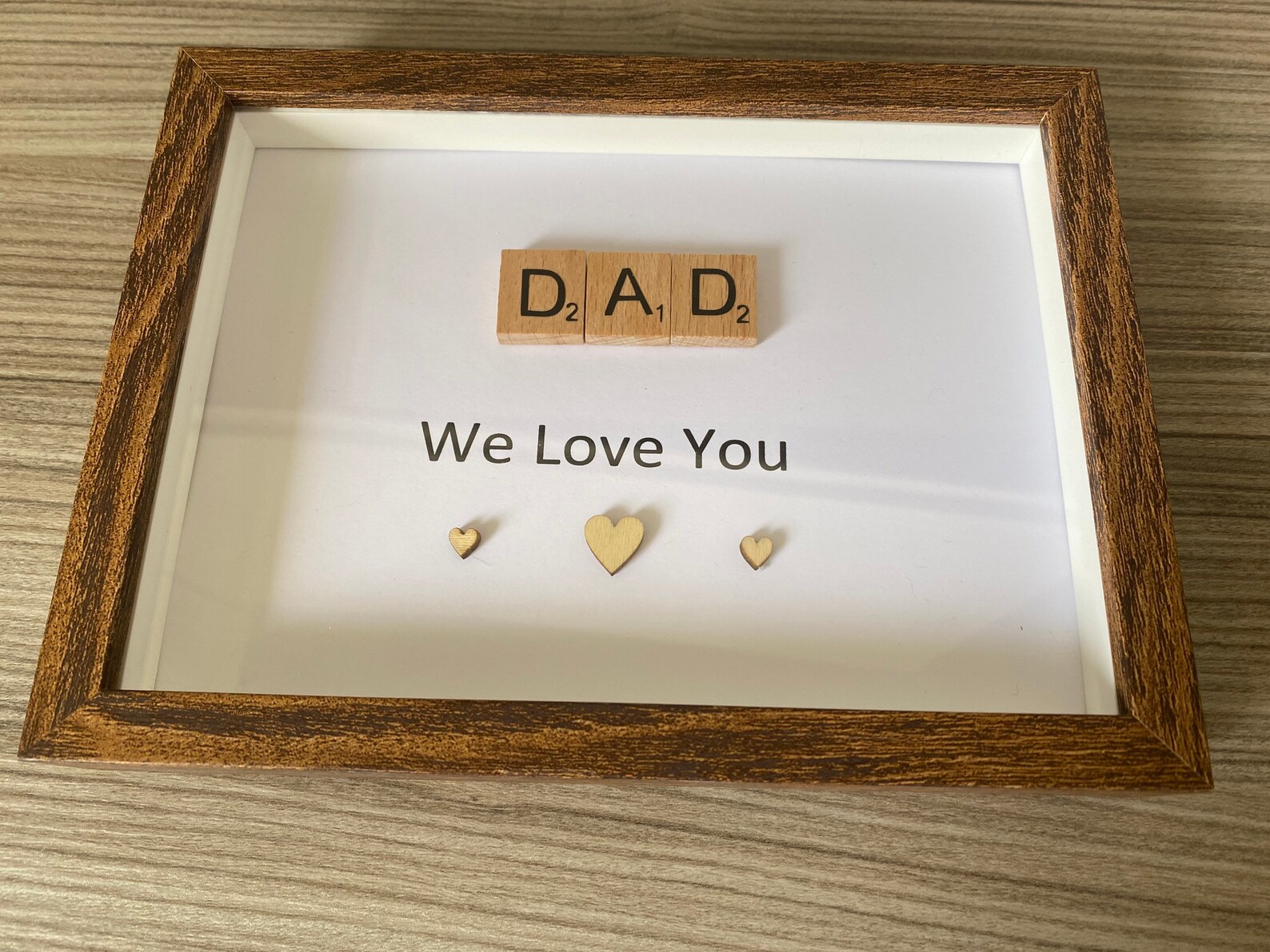 Personalised I love you dad frame Etsy