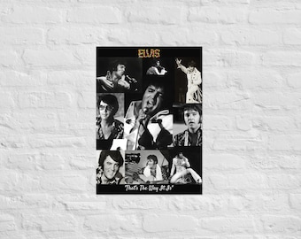 ヴィンテージポスター エルヴィス・プレスリー ザ・キング ライブオン
