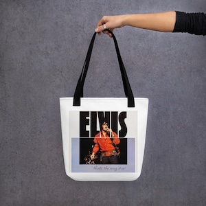 Elvis Presley Tote bag with That's The Way It Is and On Tour decoration