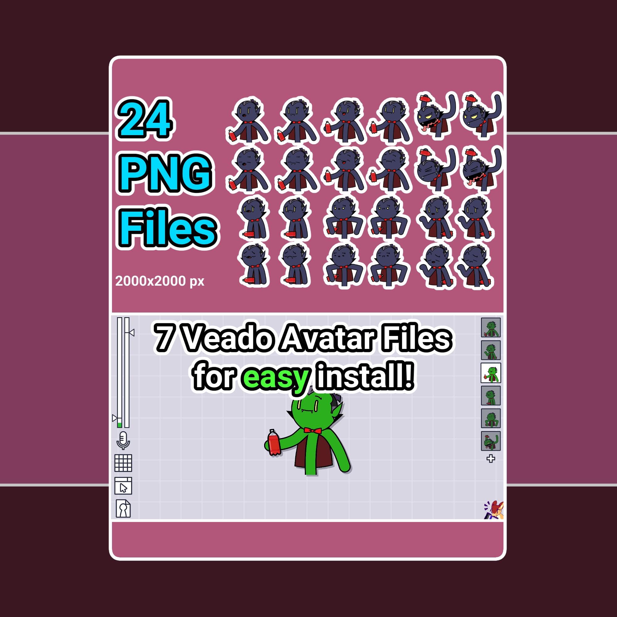 Pngtuber Halloween Vampire Vtuber Stream Twitch