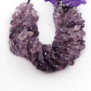Purple Amethyst Gemstone Natural Beads, Semi Precious Beads, Amethyst Tumble Beads,Cut Gemstone Beads, Handmade Making Beads Jewelry. CL-191