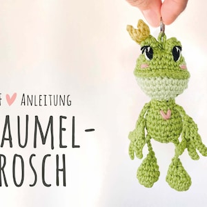 PDF crochet instructions tree elf frog // German // instructions // crochet // keychain