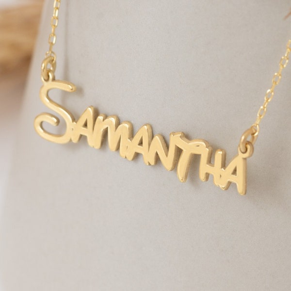 Personalized Name Necklace - Mother's Day Gift - Custom Disney Necklace - Disney Name Necklace - Name Necklace - Disney Font Necklace