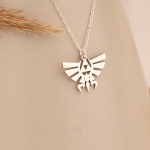 Legend Of Zelda Necklace - Logo Pendant - Gamer Necklace - Save The World Necklace - Gamer Gift - Cosplay Necklace - Handmade Charm Pendant