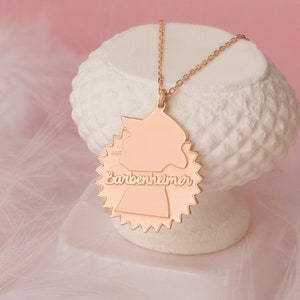 Collar Barbenheimer - Regalo del Día de la Madre - Collar divertido - Joyas de películas - Collar de tendencia - Collar de películas divertidas - Regalo de mejores amigas