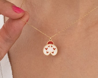 Ladybug Enamel Necklace - Mother's Day Gift - Colourful Good Luck Necklace - Ladybird  Necklace - Bug Jewelry - Gift for Kids