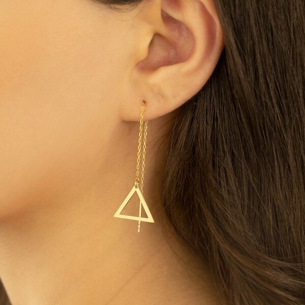 Threader Earrings Etsy