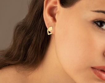 Boucles d'oreilles en forme de larme - Cadeau pour la fête des Mères - Petite veste d'oreille en forme de larme - Cache-oreilles simples - Boucles d'oreilles pendantes - Bijoux en larme