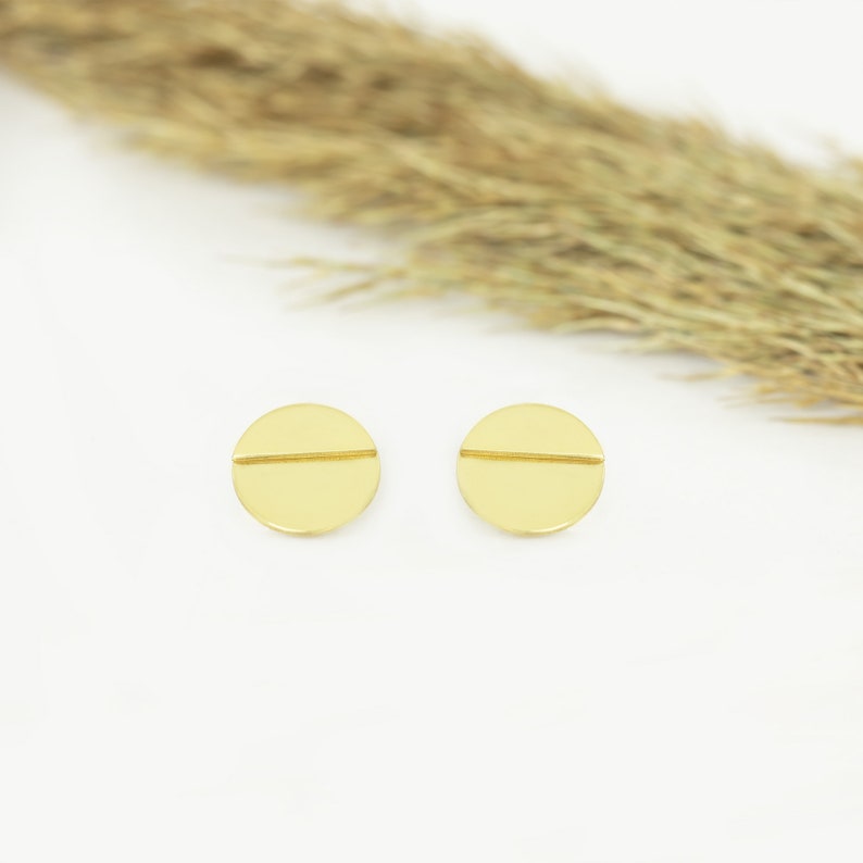 Circle Ear Jacket Earring Mother's Day Gift Complete Round Earring Trending Jewelry Modern Jewelry Geometric Earring image 2