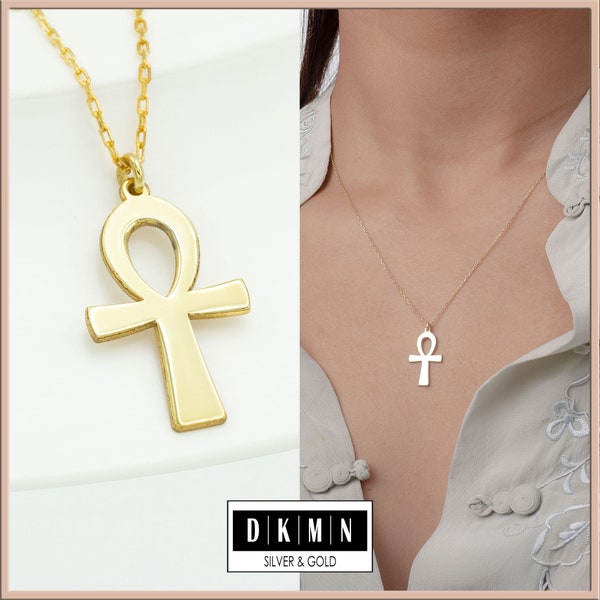 The Ankh Necklace - Mother's Day Gift - Ancient Symbol Pendant - Key of Life Necklace - Egyptian Key Necklace - Egyptian Ankh Jewelry