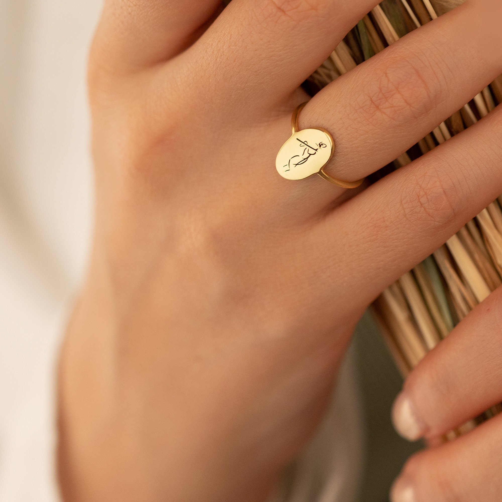 Handmade Krishna Ring Valentine s Day Gift Goddess of Fortune