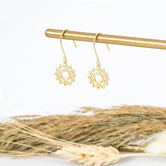 Chakra Symbol Dangle Earrings Chakra Symbol Dangle Earrings