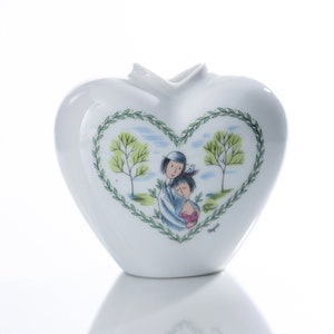 Rosenthal Studio Line Peynet “The Lovers” Heart Shaped Porcelain Vase