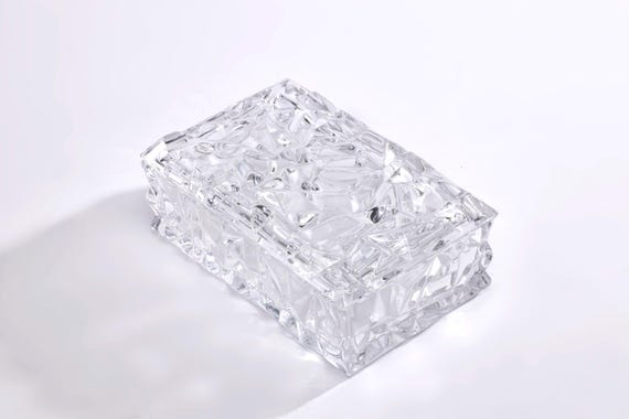 Tiffany & Co. Vintage Lead Crystal Dresser Box – Faceted Trinket