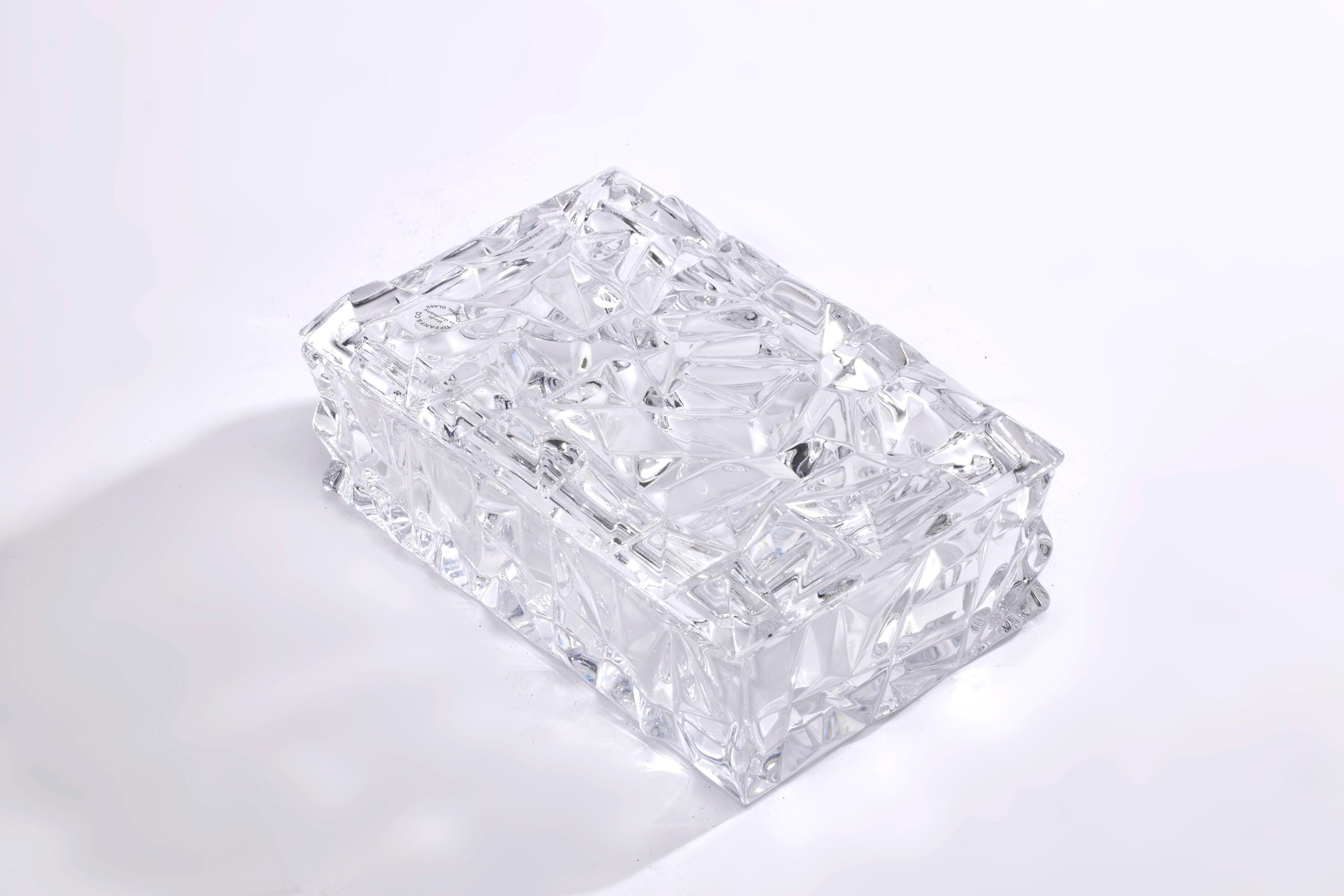 Tiffany & Co. クリスタルガラス シガレットトレイ Tiffany & Co. Vintage Lead Crystal Dresser Box – Faceted Trinket