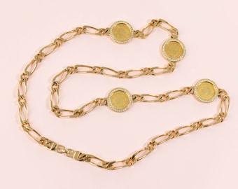 Rare Vintage Grosse Germany Gold-Plated Chain Necklace