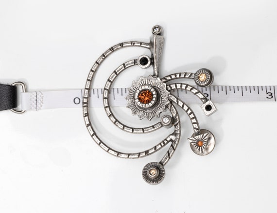 Vintage Patricia Locke Modernist Multicolor Crystal Brooch Pin Etsy