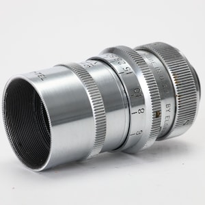 Vintage Elgeet Cine-Tel Lens: 38mm f/2.5, 19mm Thread Mount, USA Made