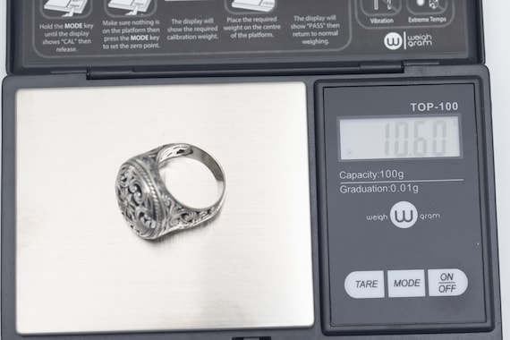 Heavy Silver 925 Statement Ring – Size 7, Maltese… - image 14