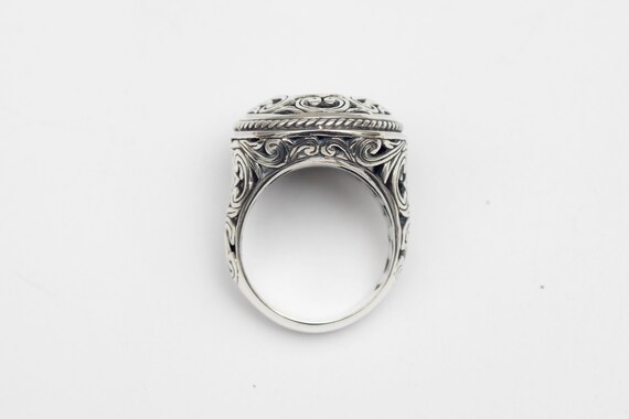 Heavy Silver 925 Statement Ring – Size 7, Maltese… - image 11