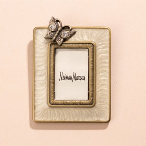 Exquisite Jay Strongwater Mini Picture Frame - Vintage Charm Meets Swarovski Sparkle!
