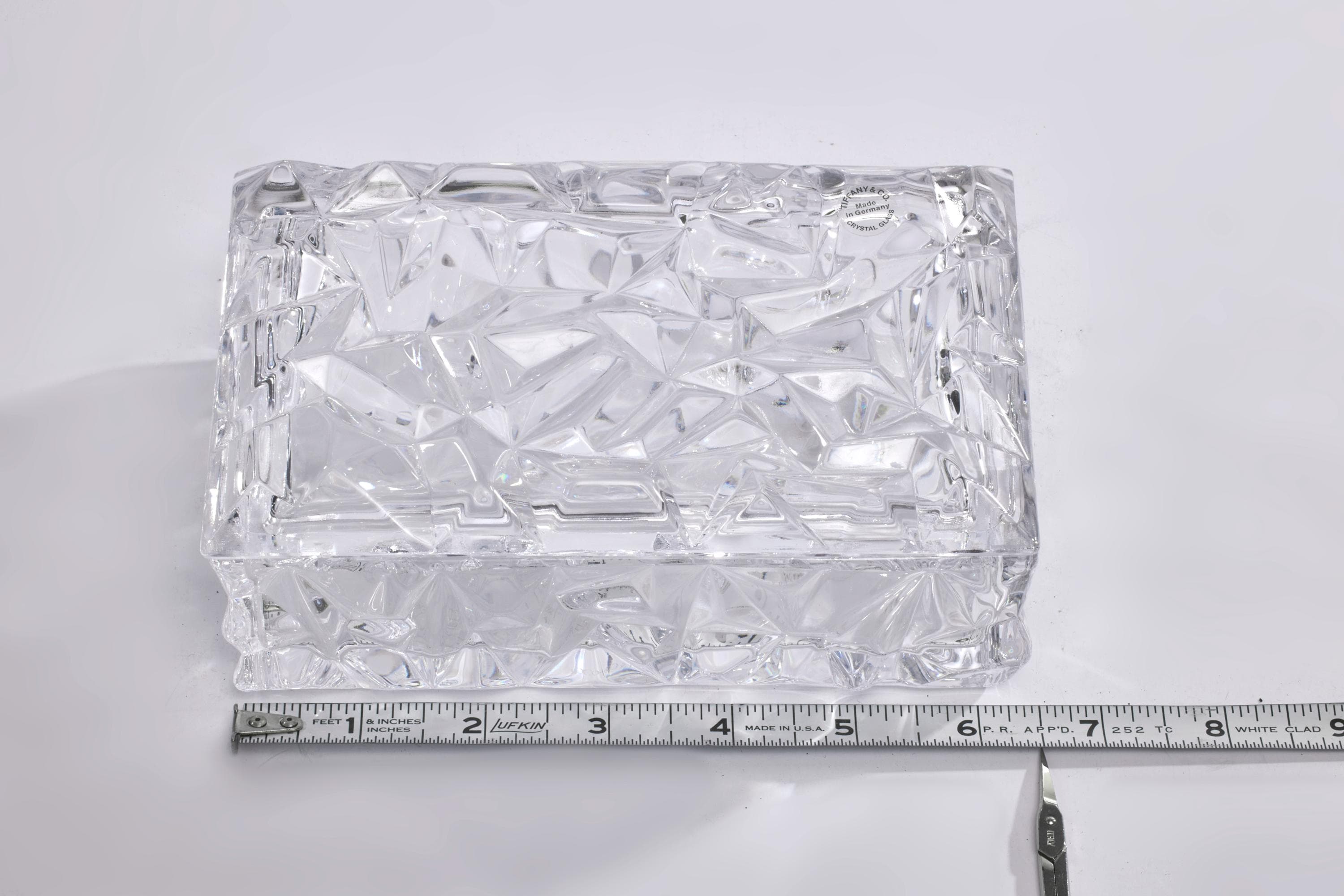 Tiffany & Co. Vintage Lead Crystal Dresser Box – Faceted Trinket