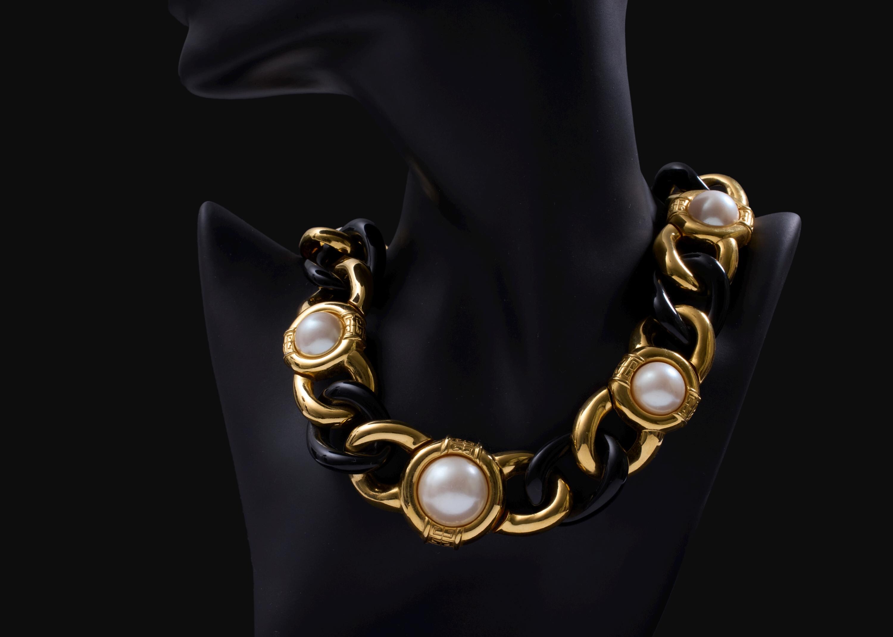 ヴィンテージ ジバンシィ パリ ニューヨーク ブラック ゴールド