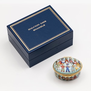 Vintage Halcyon Days Millennium Limited Edition Children of the MillenniumTrinket Box