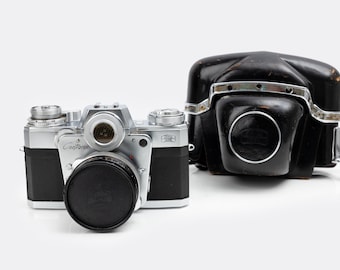 Zeiss Ikon Contarex Camera with Original Case and Carl Zeiss 50mm/2 Lens