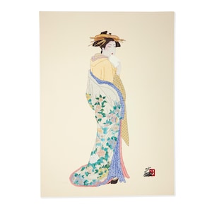 Hisashi Otsuka “Timeless Beauty” 1991 Signed Silkscreen – Limited Edition Asian Art Print
